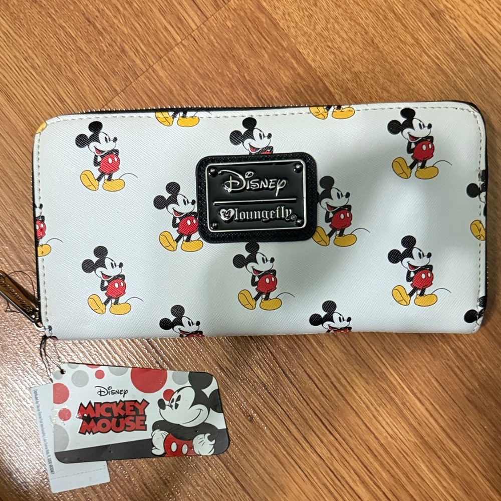Disney Loungefly White and Red Mickey Mouse Wallet